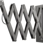 Industrial Gray Sconce with Adjustable Accordion Arm