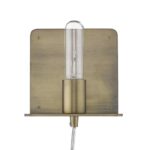Dull Gold Mid-Century Modern Shelf Wall Light