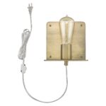 Dull Gold Mid-Century Modern Shelf Wall Light