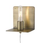 Dull Gold Mid-Century Modern Shelf Wall Light