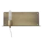 Mid-Century Modern Dull Gold Shelf Wall Light