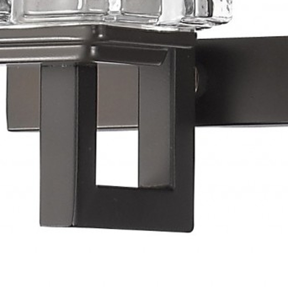 Oil-Rubbed Bronze 3-Light Vanity Light With Crystal Shades 4 Oil-Rubbed Bronze 3-Light Vanity Light With Crystal Shades - Image 4