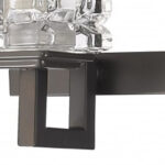 Oil-Rubbed Bronze 5-Light Vanity Light With Crystal Shades 9 Oil-Rubbed Bronze 5-Light Vanity Light With Crystal Shades