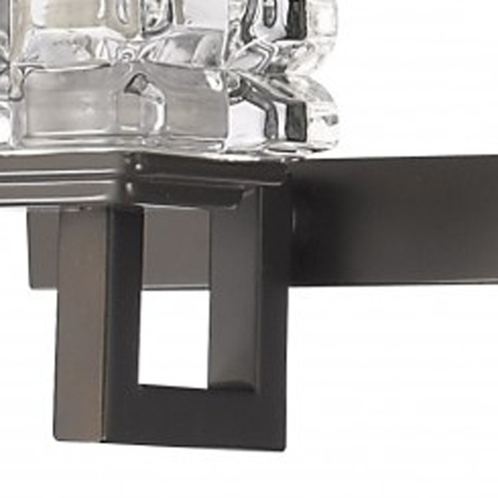 Oil-Rubbed Bronze 5-Light Vanity Light With Crystal Shades 4 Oil-Rubbed Bronze 5-Light Vanity Light With Crystal Shades - Image 4