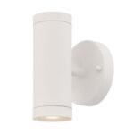 White LED Two Light Can Shape Wall Sconce 7 White LED Two Light Can Shape Wall Sconce