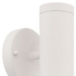 White LED Two Light Can Shape Wall Sconce 8 White LED Two Light Can Shape Wall Sconce