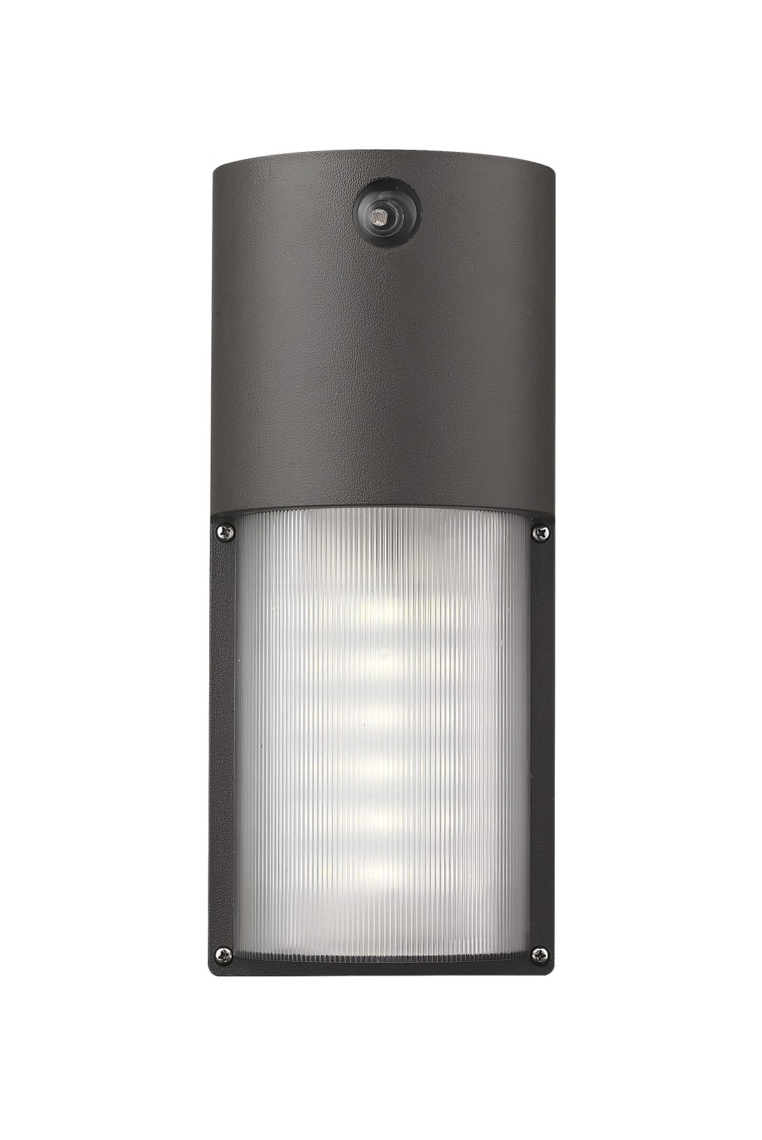 120-277V Inch Bronze LED Wall Light With Photocell 1 120-277V Inch Bronze LED Wall Light With Photocell