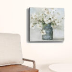 20" x 20" Pastel Dogwood Bouquet Canvas Wall Art