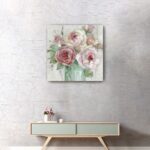 40" Watercolor Pastel Peonies Canvas Wall Art, Vertical 9 40" Watercolor Pastel Peonies Canvas Wall Art, Vertical