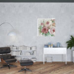 40" Watercolor Pastel Peonies Canvas Wall Art, Vertical 8 40" Watercolor Pastel Peonies Canvas Wall Art, Vertical