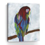 Tropical Parrot Canvas Wall Art - Bright and Vibrant 12 Tropical Parrot Canvas Wall Art - Bright and Vibrant