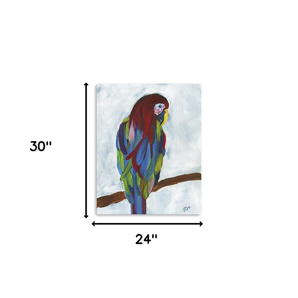 Tropical Parrot Canvas Wall Art - Bright and Vibrant 8 Tropical Parrot Canvas Wall Art - Bright and Vibrant - Image 8