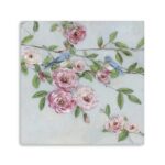 Pretty Pink Blooms Canvas Wall Art, Square, 30”