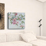 Pretty Pink Blooms Canvas Wall Art, Square, 30”