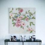 Pretty Pink Blooms Canvas Wall Art, Square, 30”