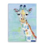 40" x 30" Pastel Patchwork Giraffe Canvas Wall Art 7 40" x 30" Pastel Patchwork Giraffe Canvas Wall Art