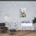 Cute Donkeys Canvas Wall Art, Unframed, Horizontal, 40"x30"