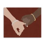Small Friendship Promise Decorative Canvas Wall Art, 20" x 16"