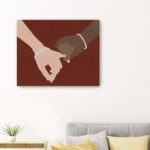 Small Friendship Promise Decorative Canvas Wall Art, 20" x 16"