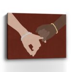 Small Friendship Promise Decorative Canvas Wall Art, 20" x 16"