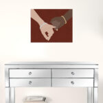 Small Friendship Promise Decorative Canvas Wall Art, 20" x 16"
