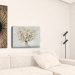 Large Colorful Wildflowers Vase Canvas Wall Art, 30"