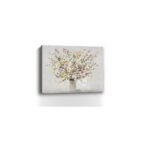 Large Colorful Wildflowers Vase Canvas Wall Art, 30"