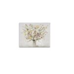Large Colorful Wildflowers Vase Canvas Wall Art, 30"