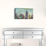 20" x 16" Vibrant NYC Skyline Canvas Wall Art