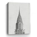 48" x 32" Vintage NYC Canvas Wall Art, Vertical Decor