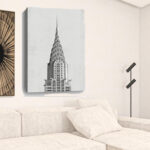 48" x 32" Vintage NYC Canvas Wall Art, Vertical Decor