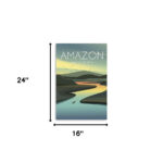 24" x 16" Vibrant Amazon Canvas Wall Art, Vertical