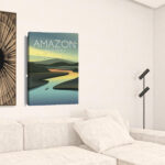 36" x 24" Vibrant Amazon Canvas Wall Art, Vertical 8 36" x 24" Vibrant Amazon Canvas Wall Art, Vertical