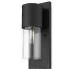 Matte Black and Glass Wall Light 7 Matte Black and Glass Wall Light
