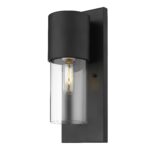 Matte Black and Glass Wall Light 8 Matte Black and Glass Wall Light