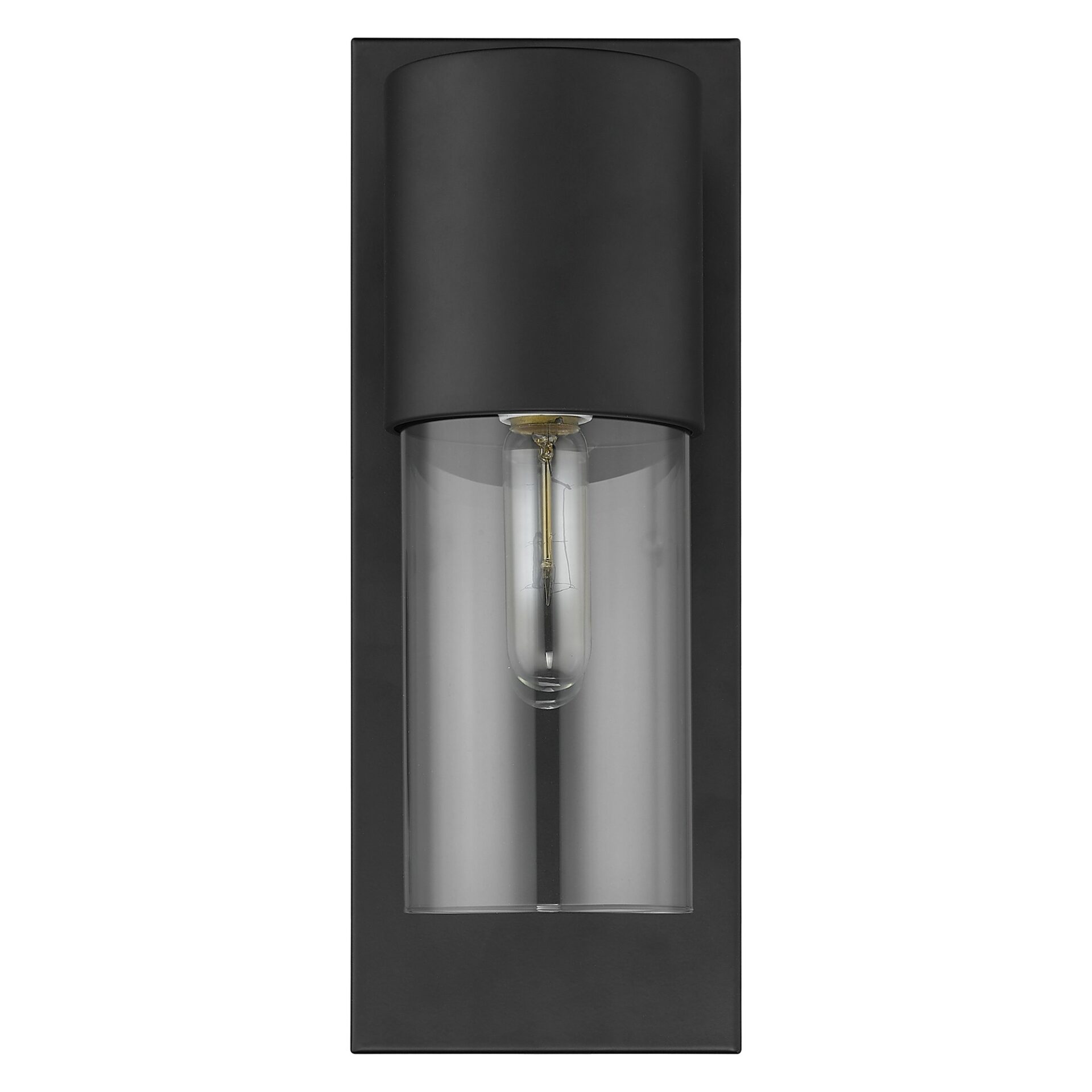 Matte Black and Glass Wall Light 3 Matte Black and Glass Wall Light - Image 3