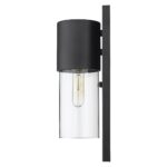 Matte Black and Glass Wall Light 11 Matte Black and Glass Wall Light