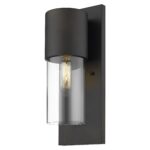 Antique Bronze and Glass Wall Light