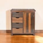 28 Inch Brown Wood Four Drawer Sideboard for Versatile Storage