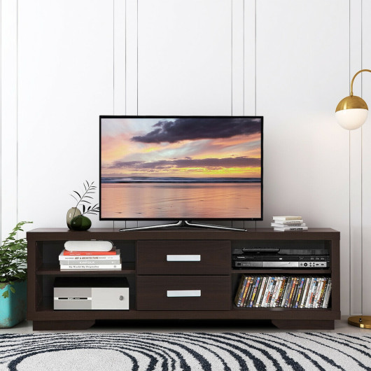 Modern TV Stand with Drawers and Adjustable Shelves for Living Rooms 6 Modern TV Stand with Drawers and Adjustable Shelves for Living Rooms - Image 6