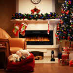 42 Inch Ultra Thin Electric Fireplace with Timer and Remote