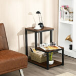 3 Tier Ladder End Table with Storage Shelves for Living Room 12 3 Tier Ladder End Table with Storage Shelves for Living Room