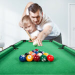 Mini Tabletop Pool Table Set with Accessories for Indoor Fun (Set of 1)
