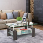 Modern Tempered Glass Coffee Table with Shelf and Storage 29 Modern Tempered Glass Coffee Table with Shelf and Storage