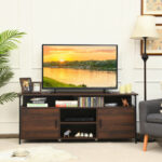 Mid-Century Wood TV Stand with Storage for 65 Inch TVs 9 Mid-Century Wood TV Stand with Storage for 65 Inch TVs