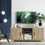 Rustic 58-Inch TV Stand with Storage and Adjustable Shelves 12 Rustic 58-Inch TV Stand with Storage and Adjustable Shelves
