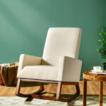 Rocking Upholstered Lounge Armchair with High Back and Side Pocket 8 Rocking Upholstered Lounge Armchair with High Back and Side Pocket