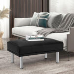 Tufted Ottoman Bench with Stainless Steel Legs for Living Room 15 Tufted Ottoman Bench with Stainless Steel Legs for Living Room