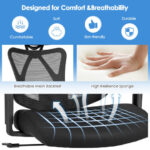 Ergonomic High Back Mesh Office Chair with Adjustable Lumbar Support 13 Ergonomic High Back Mesh Office Chair with Adjustable Lumbar Support