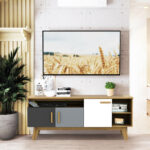 65 Inch TV Stand with Storage Cabinets and Shelves for Living Room 8 65 Inch TV Stand with Storage Cabinets and Shelves for Living Room